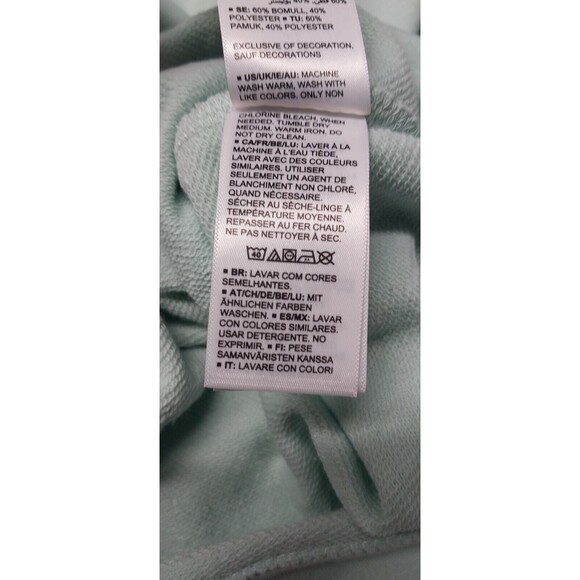Amazon Essentials Men Small Mint Green Full Zip Sweatshirt Activewear Ltwt NWOT - Picture 13 of 13